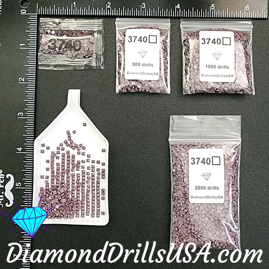 DMC 3740 SQUARE 5D Diamond Painting Drills Beads DMC 3740