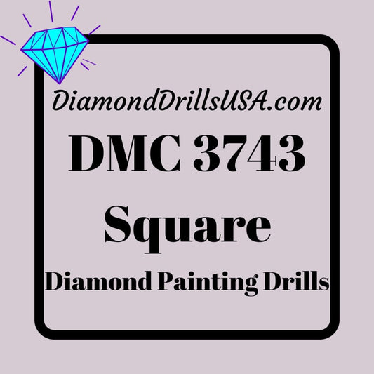 DMC 3743 SQUARE 5D Diamond Painting Drills Beads DMC 3743 