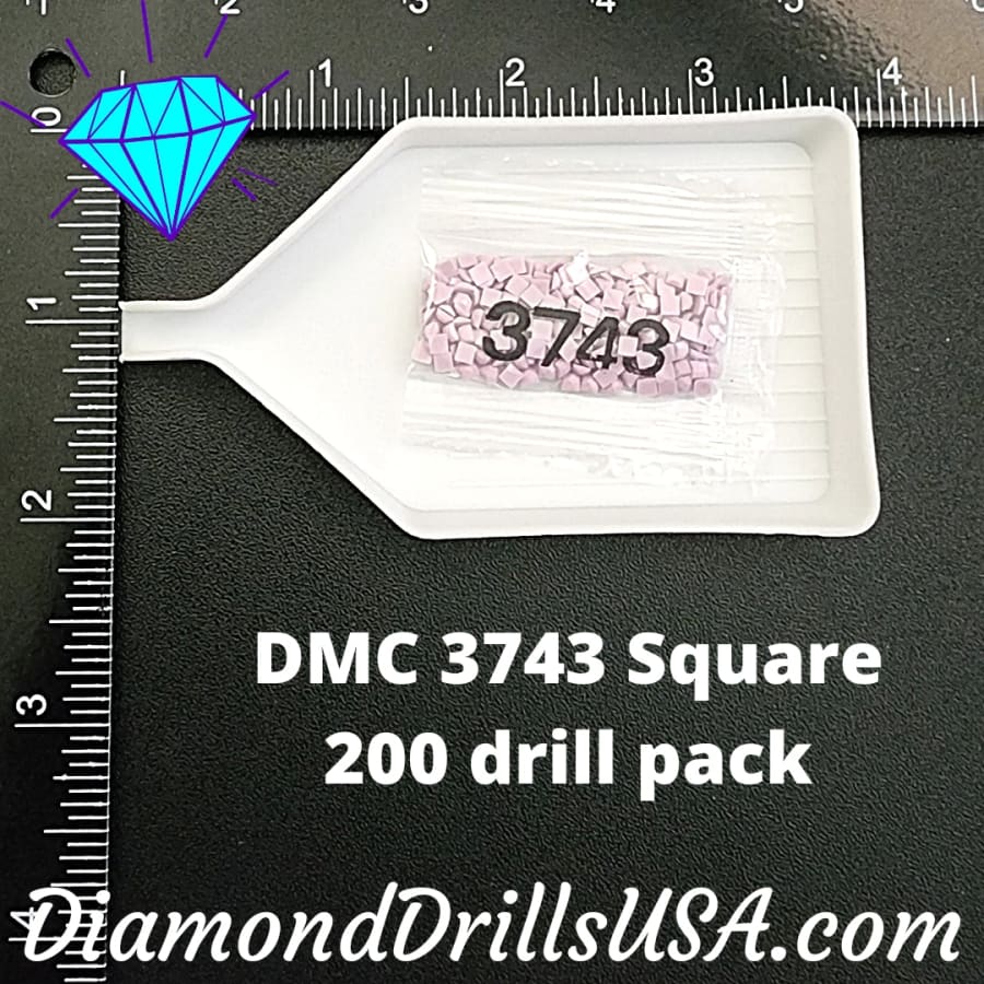 DMC 3743 SQUARE 5D Diamond Painting Drills Beads DMC 3743