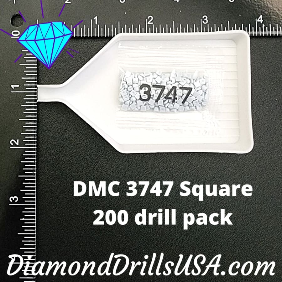 DMC 3747 SQUARE 5D Diamond Painting Drills Beads DMC 3747