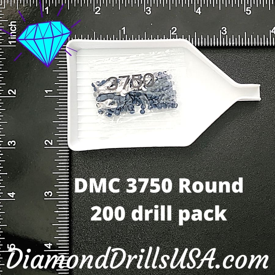DMC 3750 ROUND 5D Diamond Painting Drills Beads DMC 3750