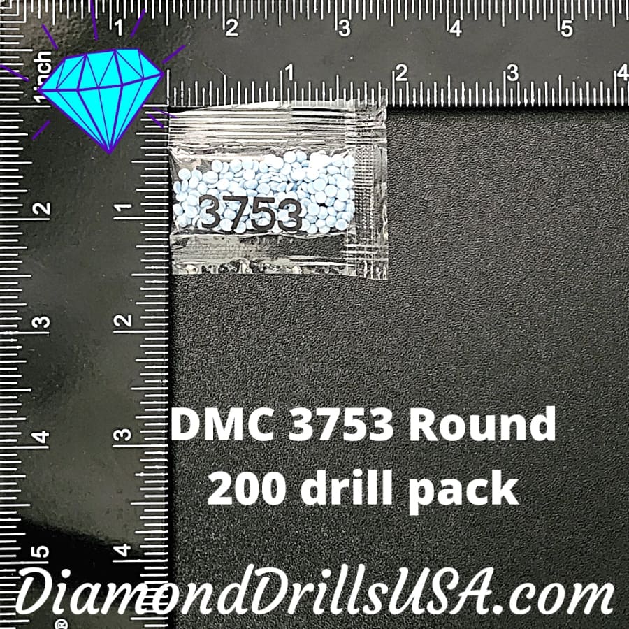 DMC 3753 ROUND 5D Diamond Painting Drills Beads DMC 3753