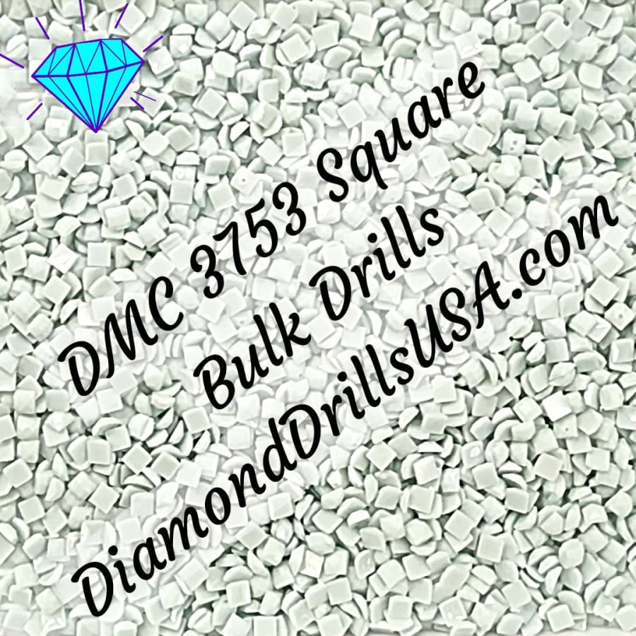 DMC 3753 SQUARE 5D Diamond Painting Drills Beads DMC 3753