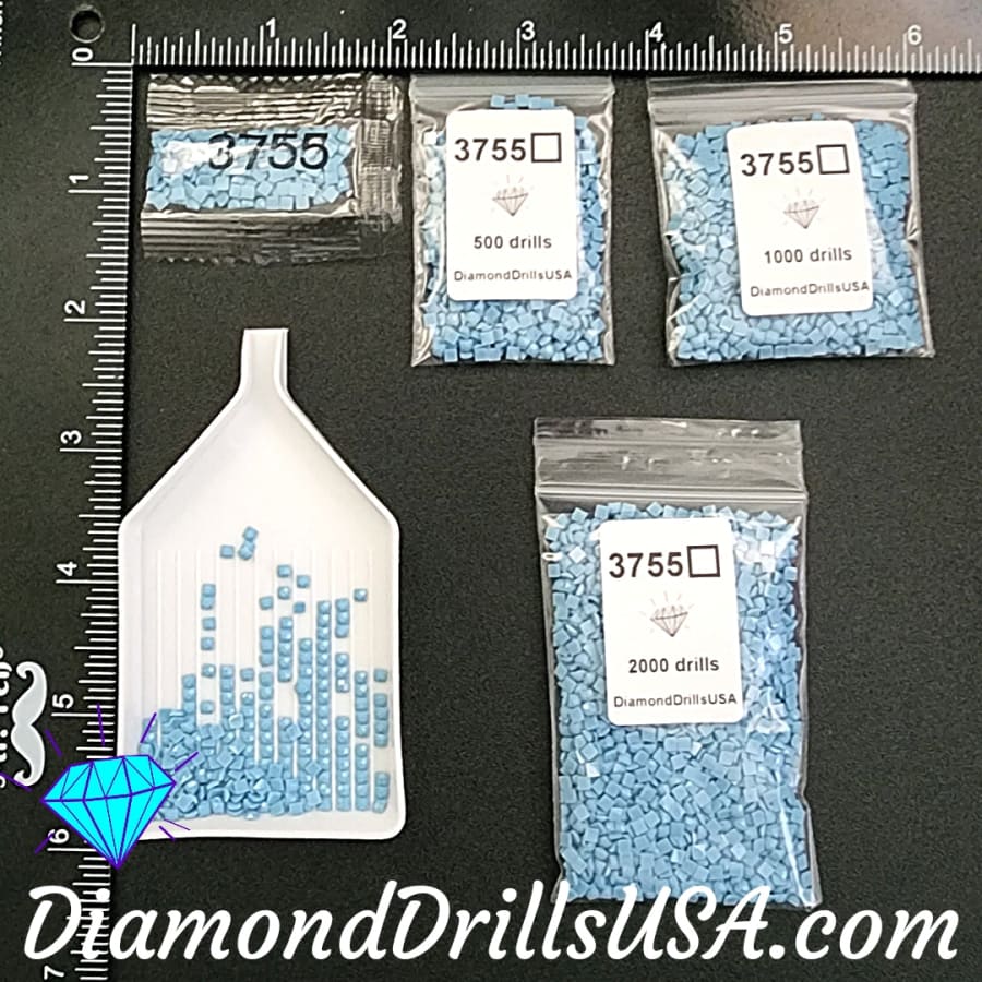 DMC 3755 SQUARE 5D Diamond Painting Drills Beads DMC 3755