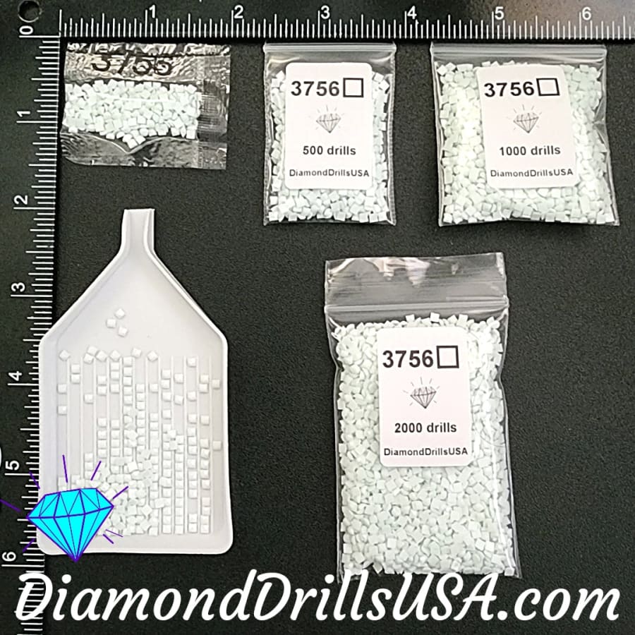 DMC 3756 SQUARE 5D Diamond Painting Drills Beads DMC 3756