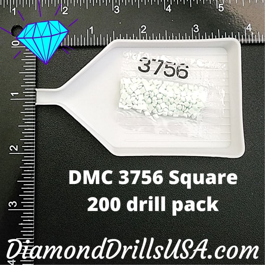 DMC 3756 SQUARE 5D Diamond Painting Drills Beads DMC 3756