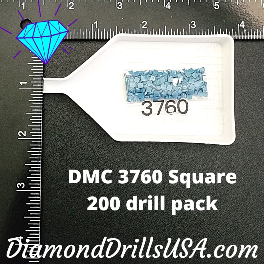 DMC 3760 SQUARE 5D Diamond Painting Drills Beads DMC 3760