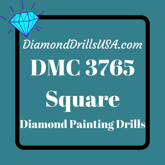 DMC 3765 SQUARE 5D Diamond Painting Drills Beads DMC 3765