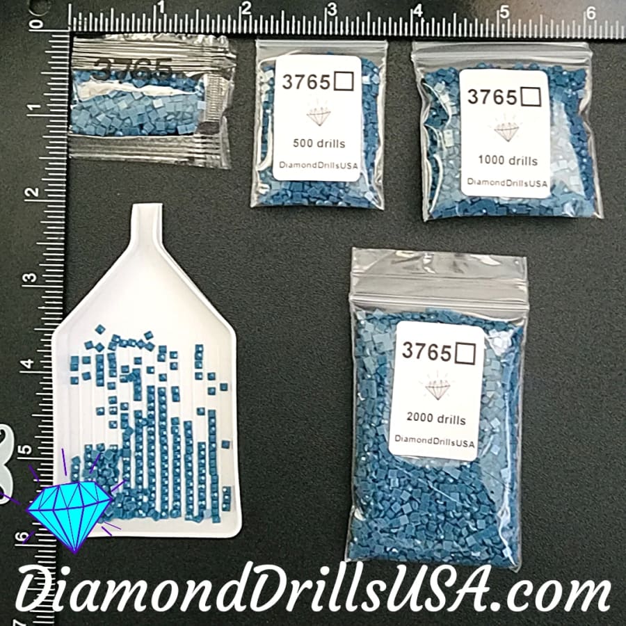 DMC 3765 SQUARE 5D Diamond Painting Drills Beads DMC 3765