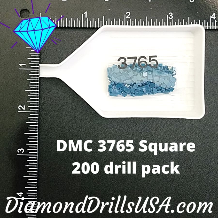 DMC 3765 SQUARE 5D Diamond Painting Drills Beads DMC 3765