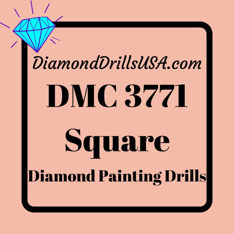 Diamond Painting Drills SQUARE / DMC Colors 3771-3849 / Diamond