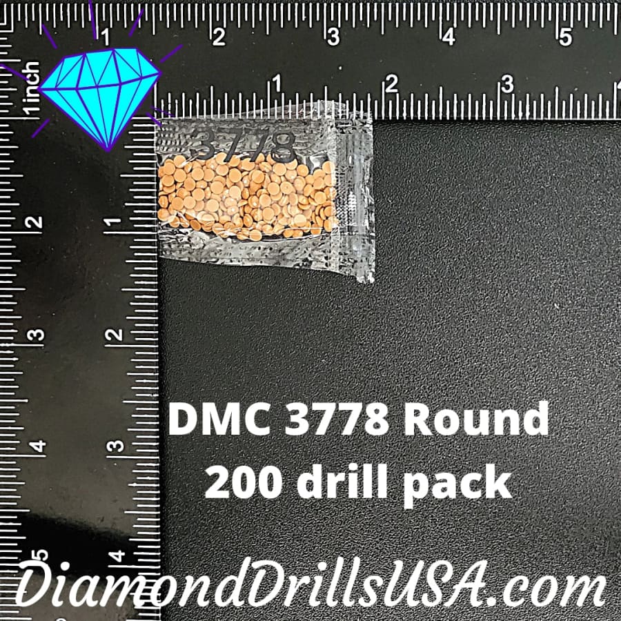 DMC 3778 ROUND 5D Diamond Painting Drills Beads DMC 3778