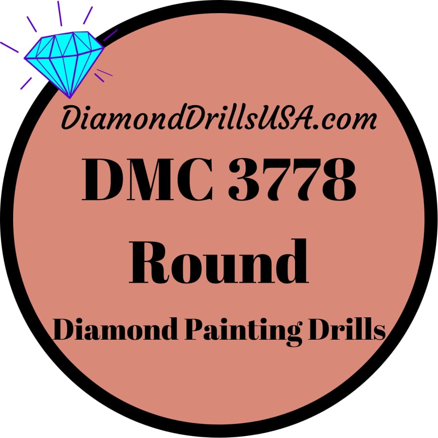 DMC 3778 ROUND 5D Diamond Painting Drills Beads DMC 3778