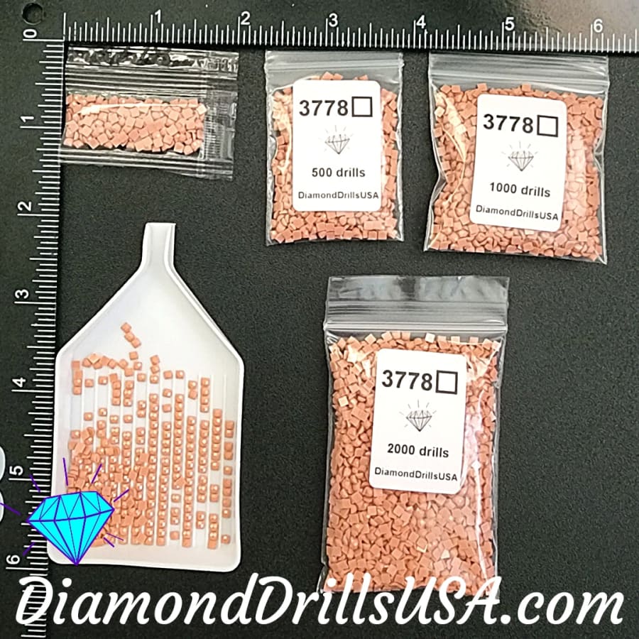 DMC 3778 SQUARE 5D Diamond Painting Drills Beads DMC 3778