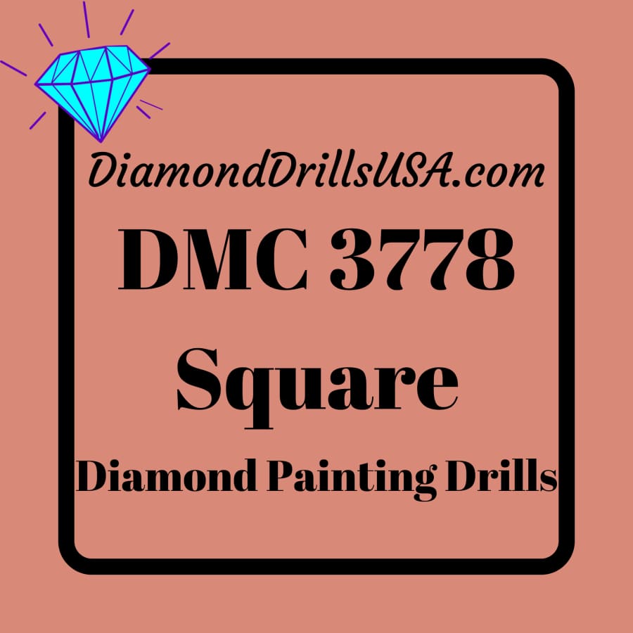 DMC 3778 SQUARE 5D Diamond Painting Drills Beads DMC 3778