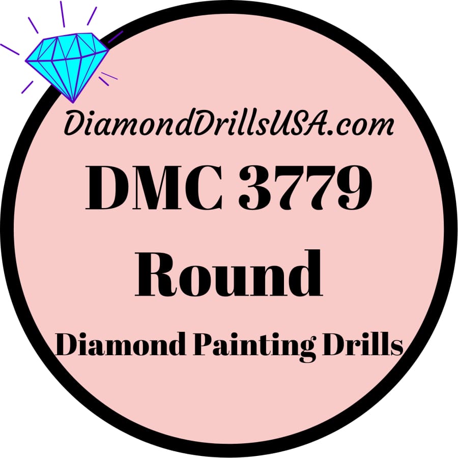 DMC 3779 ROUND 5D Diamond Painting Drills Beads DMC 3779