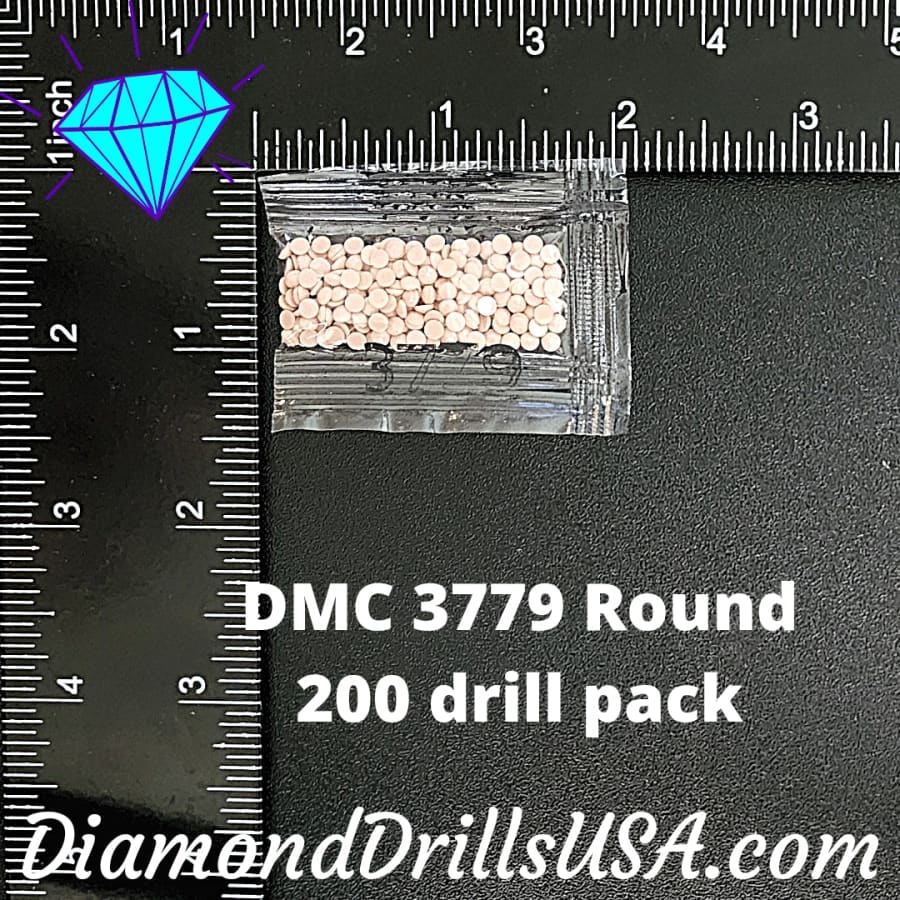 DMC 3779 ROUND 5D Diamond Painting Drills Beads DMC 3779