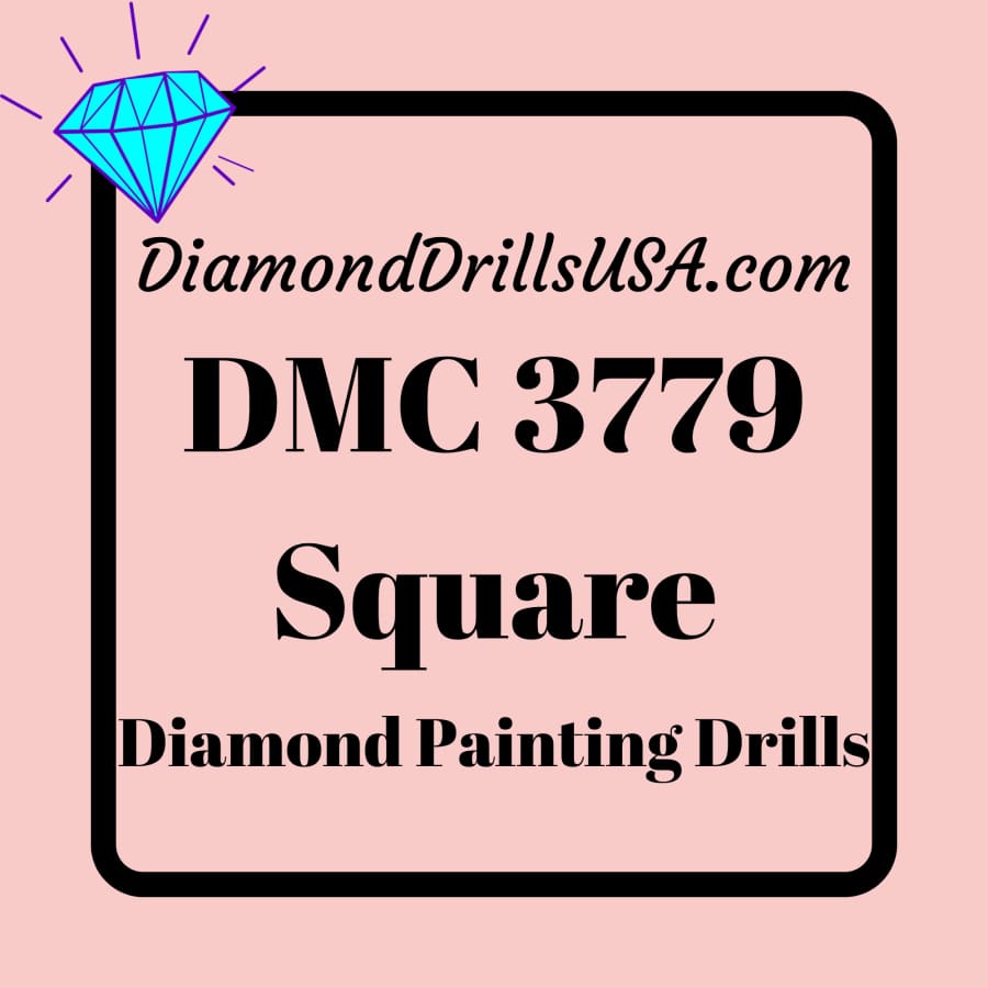 DMC 3779 SQUARE 5D Diamond Painting Drills Beads DMC 3779