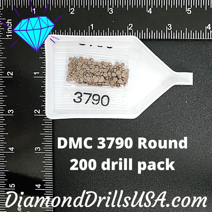 DMC 3790 ROUND 5D Diamond Painting Drills Beads DMC 3790