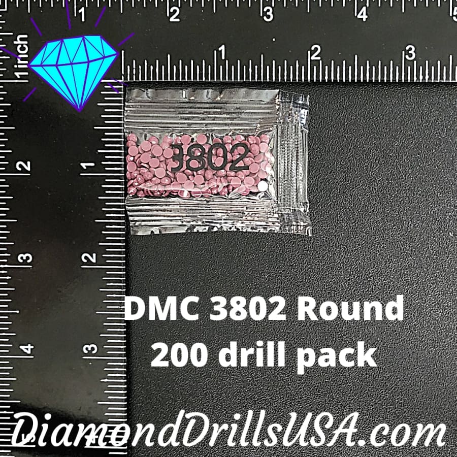 DMC 3802 ROUND 5D Diamond Painting Drills Beads DMC 3802