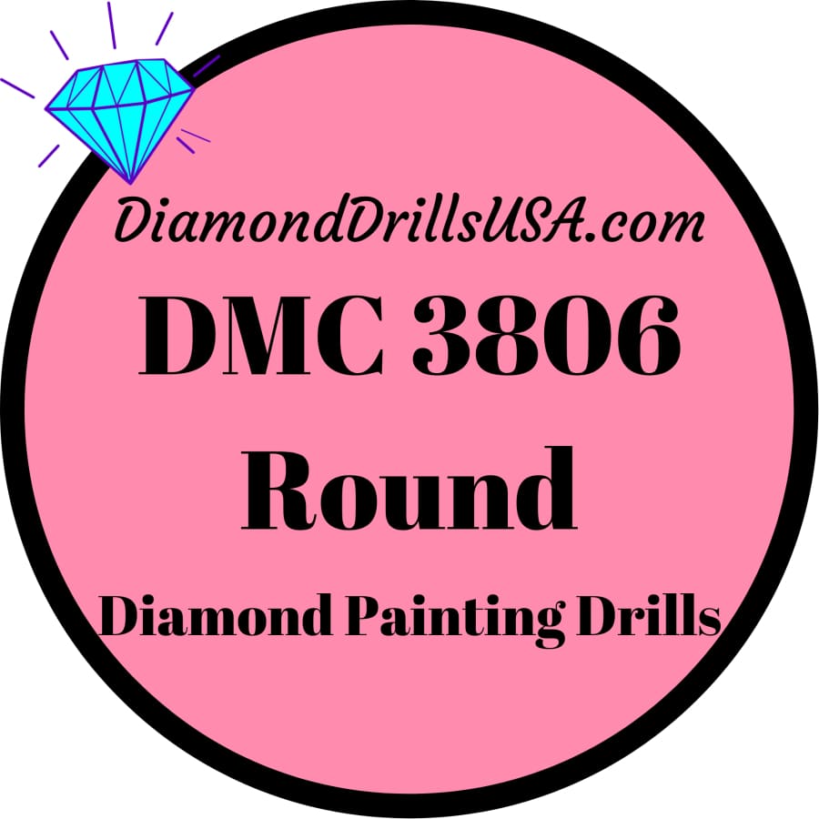 DMC 3806 ROUND 5D Diamond Painting Drills Beads DMC 3806