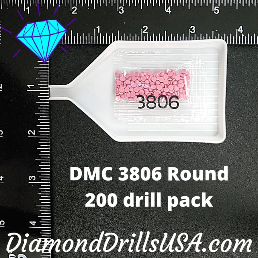 DMC 3806 ROUND 5D Diamond Painting Drills Beads DMC 3806