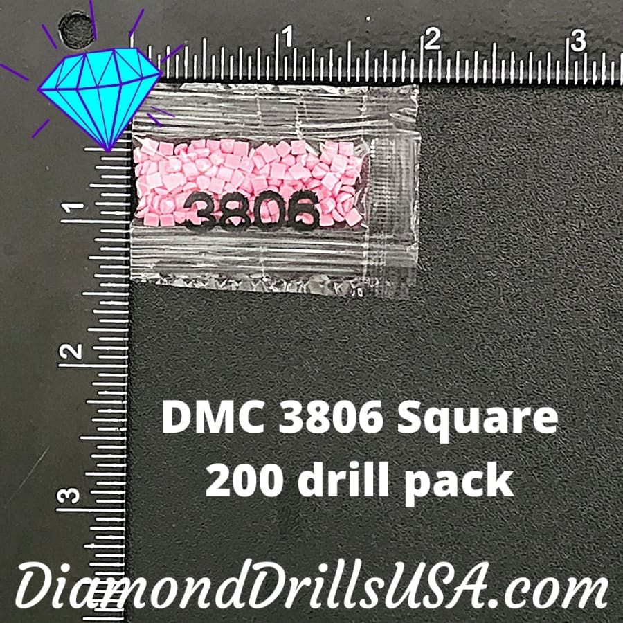 DMC 3806 SQUARE 5D Diamond Painting Drills Beads DMC 3806