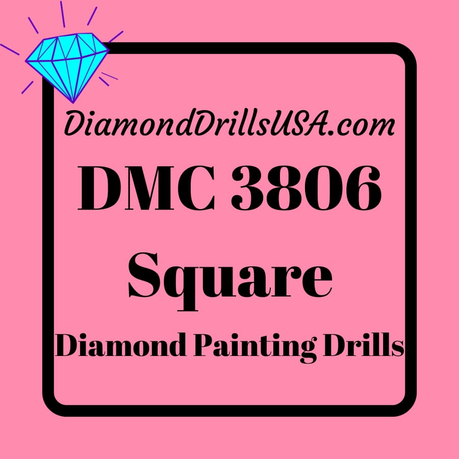 DMC 3806 SQUARE 5D Diamond Painting Drills Beads DMC 3806