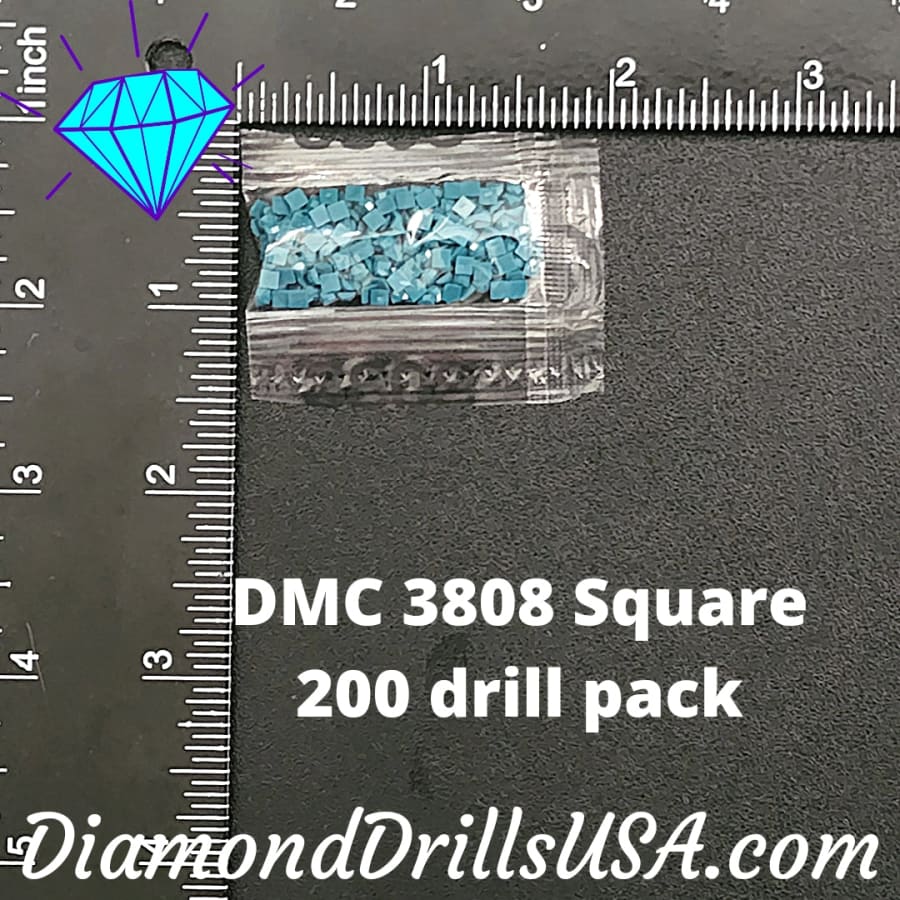 DMC 3808 SQUARE 5D Diamond Painting Drills Beads DMC 3808