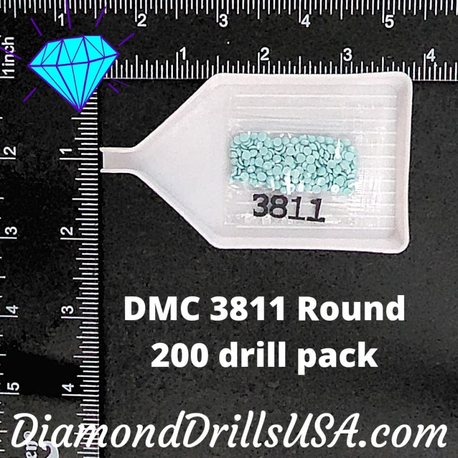 DMC 3811 ROUND 5D Diamond Painting Drills Beads DMC 3811