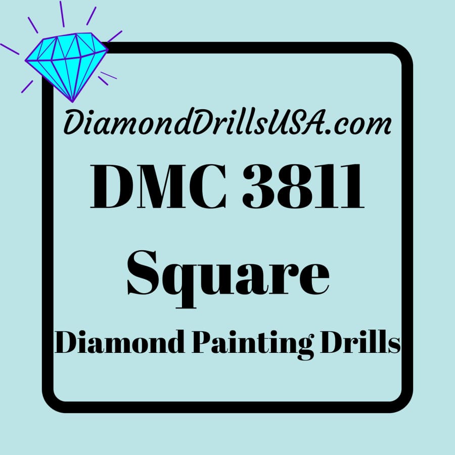 DMC 3811 SQUARE 5D Diamond Painting Drills Beads DMC 3811