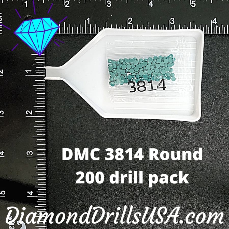 DMC 3814 ROUND 5D Diamond Painting Drills Beads DMC 3814