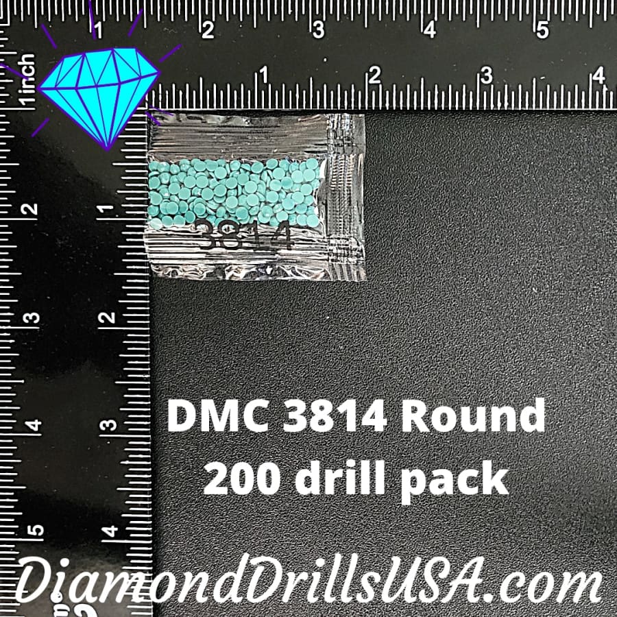 DMC 3814 ROUND 5D Diamond Painting Drills Beads DMC 3814