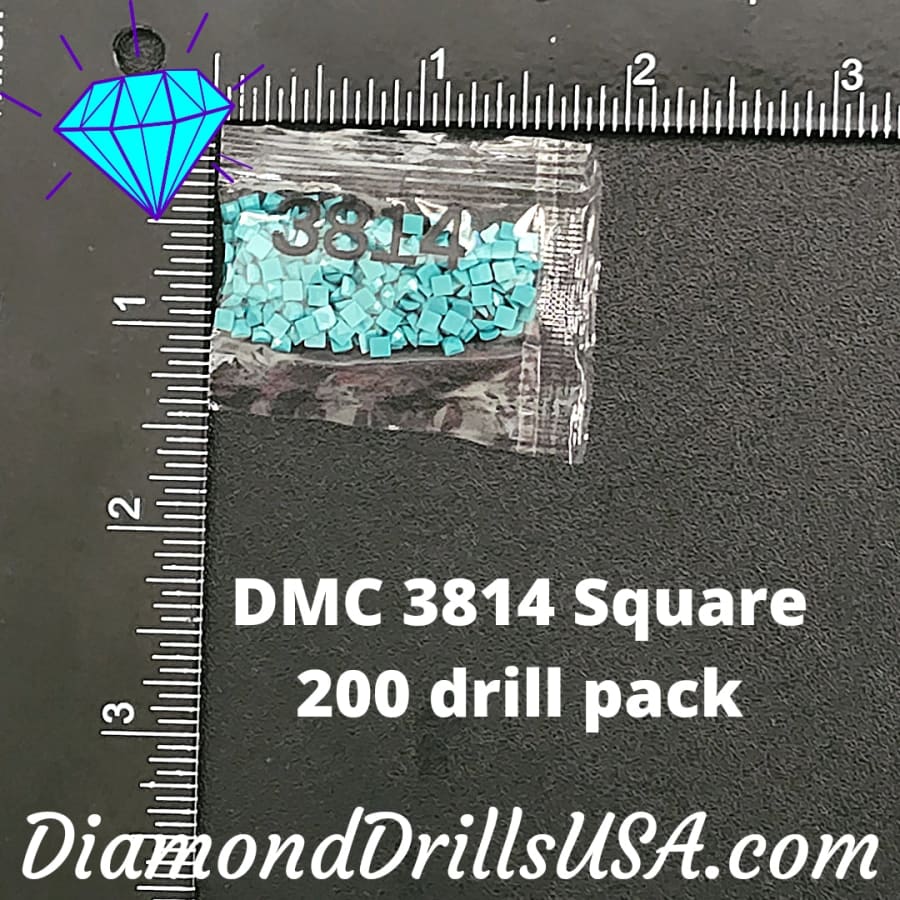 DMC 3814 SQUARE 5D Diamond Painting Drills Beads DMC 3814