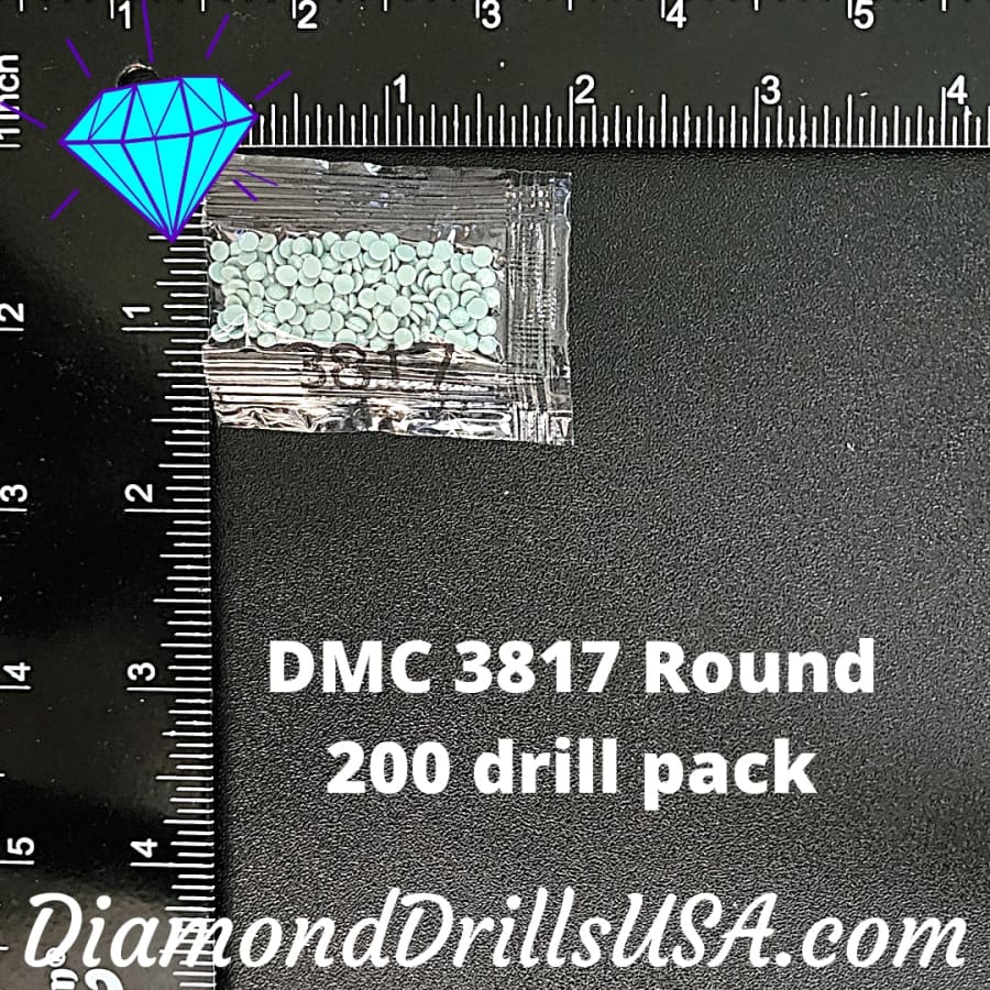 DMC 3817 ROUND 5D Diamond Painting Drills Beads DMC 3817
