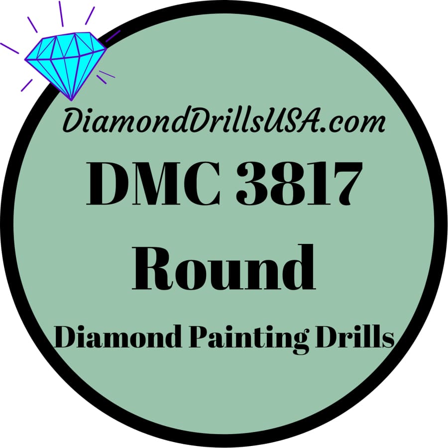 DMC 3817 ROUND 5D Diamond Painting Drills Beads DMC 3817