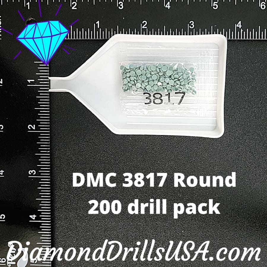DMC 3817 ROUND 5D Diamond Painting Drills Beads DMC 3817