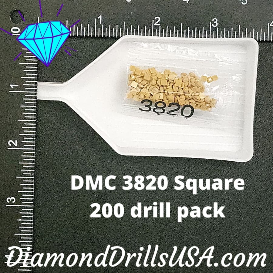 DMC 3820 SQUARE 5D Diamond Painting Drills Beads DMC 3820