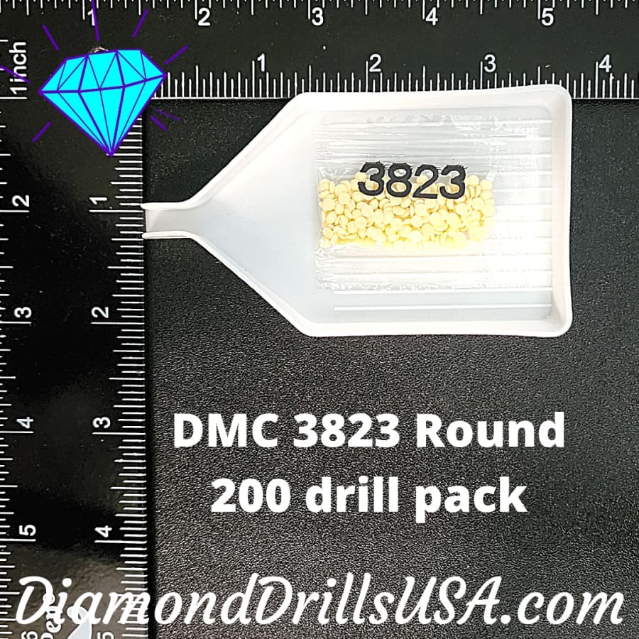 DMC 3823 ROUND 5D Diamond Painting Drills Beads DMC 3823