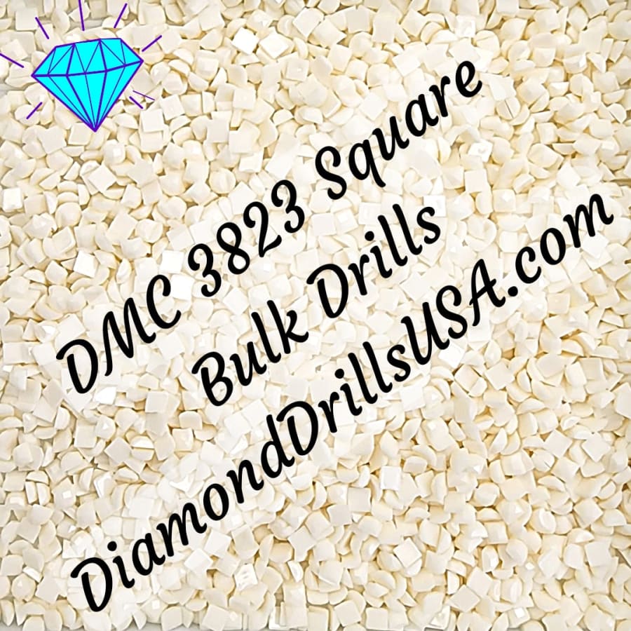 DMC 3823 SQUARE 5D Diamond Painting Drills Beads DMC 3823