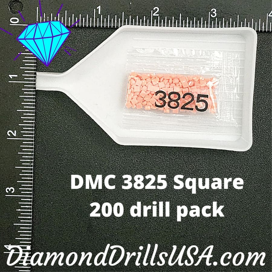 DMC 3825 SQUARE 5D Diamond Painting Drills Beads DMC 3825