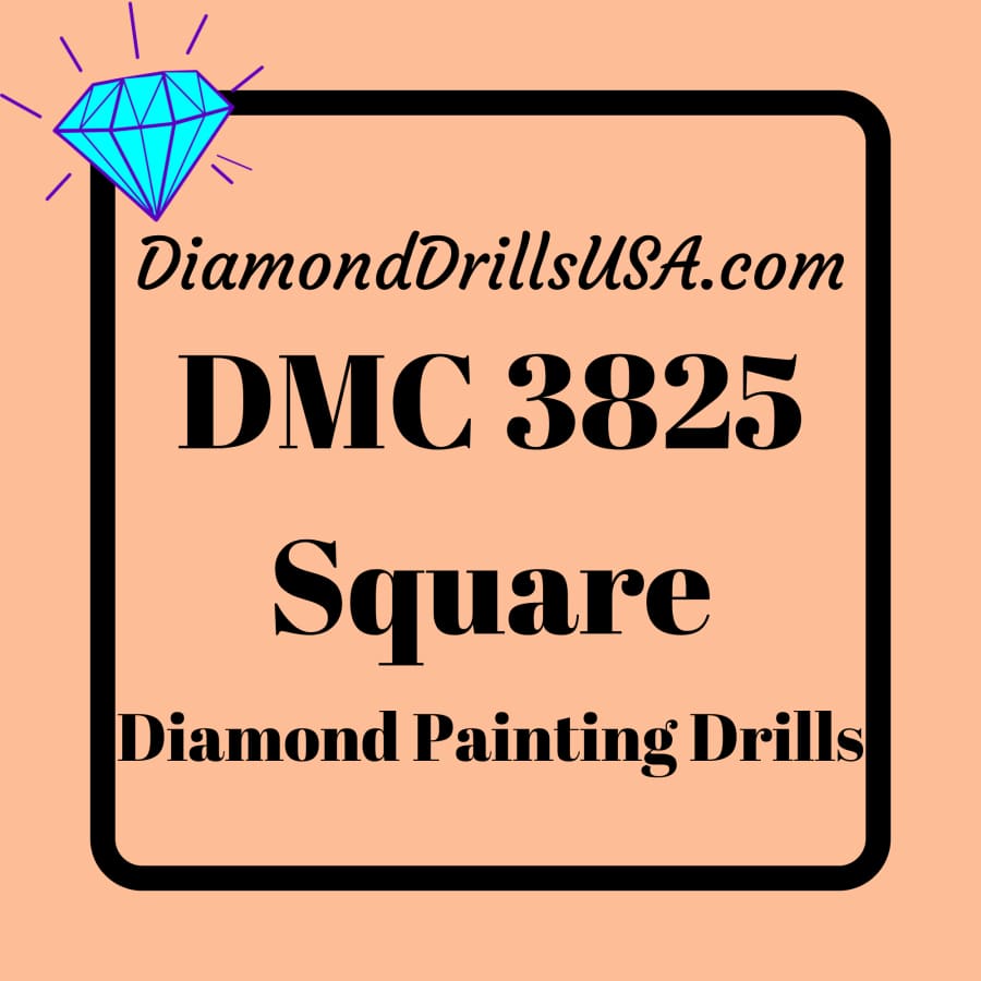 DMC 3825 SQUARE 5D Diamond Painting Drills Beads DMC 3825