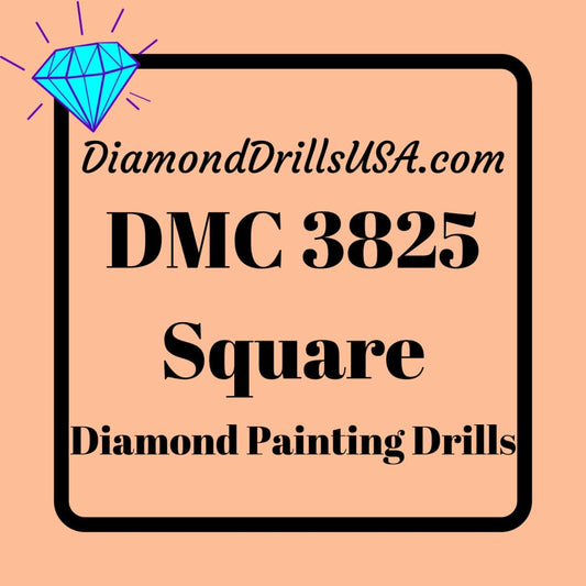 DMC 3825 SQUARE 5D Diamond Painting Drills Beads DMC 3825