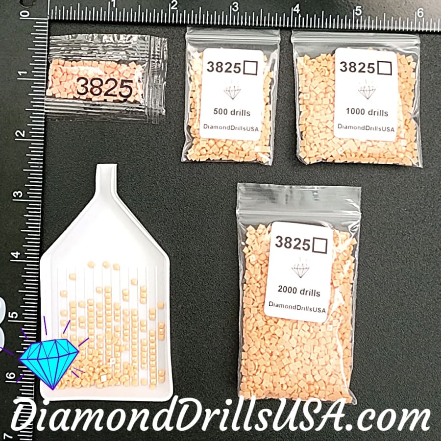 DMC 3825 SQUARE 5D Diamond Painting Drills Beads DMC 3825