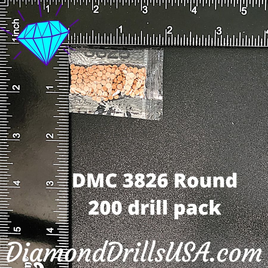 DMC 3826 ROUND 5D Diamond Painting Drills Beads DMC 3826