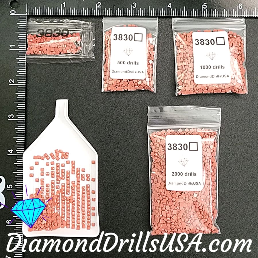 DMC 3830 SQUARE 5D Diamond Painting Drills Beads DMC 3830