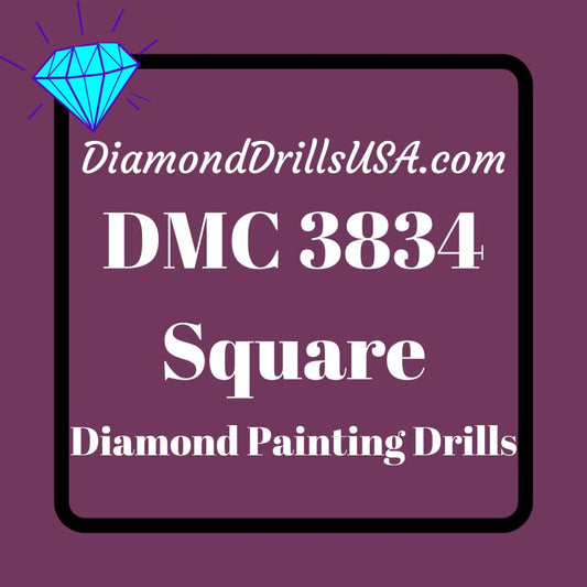 DMC 3834 SQUARE 5D Diamond Painting Drills Beads DMC 3834