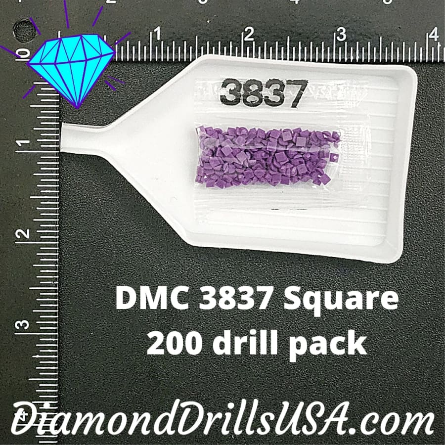 DMC 3837 SQUARE 5D Diamond Painting Drills Beads DMC 3837