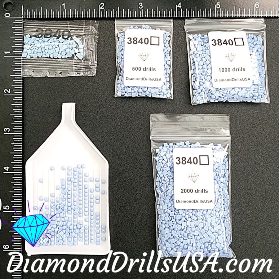 DMC 3840 SQUARE 5D Diamond Painting Drills Beads DMC 3840