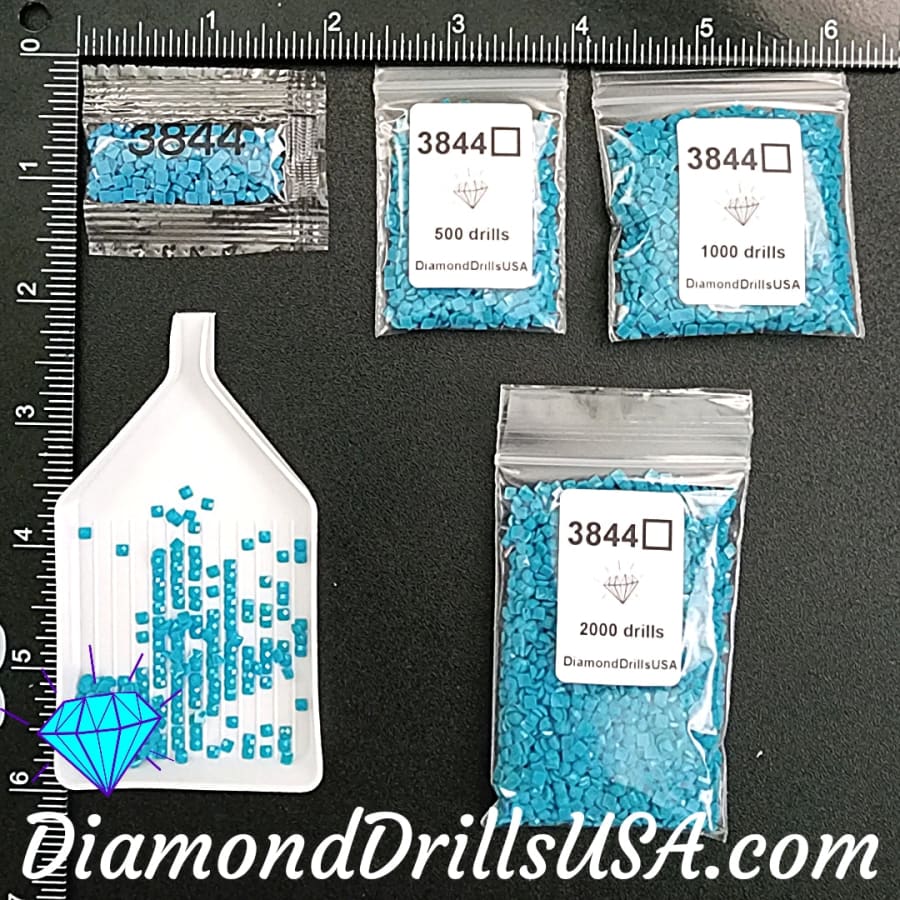 DMC 3844 SQUARE 5D Diamond Painting Drills Beads DMC 3844